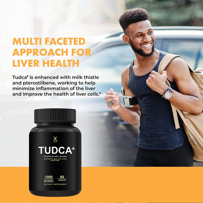 Capsulas TUDCA+ 1000 Mg Acido Tauroursodesoxicolico Salud Higado Vegano Sin OMG