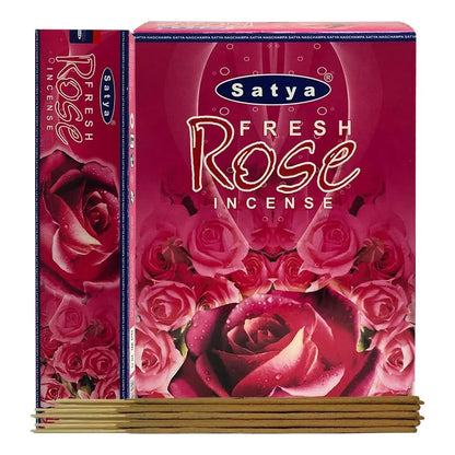 Palitos De Incienso Rosa Fresca Con Soporte Aromas Naturales 180 Varillas