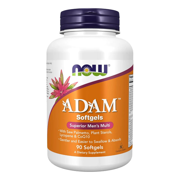 Vitaminas Multiples Para Hombre NOW Adam 90 Capsulas Blandas Energia Y Vitalidad