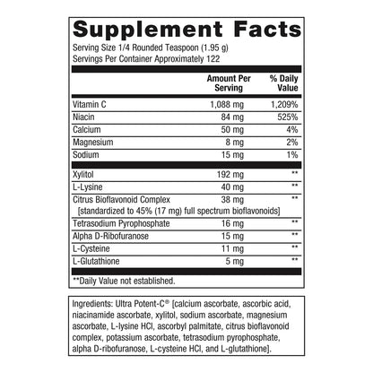 Polvo Ultra Potente De Vitamina C Apoyo Inmunologico Suave Para El Estomago 8 39 Oz