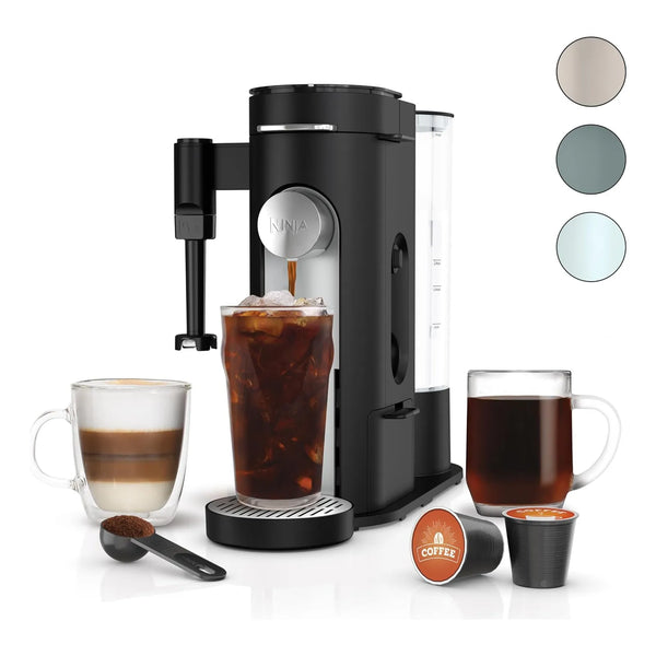 Cafetera Compacta De Una Porción Con Espumador Y Depósito 56 Onzas