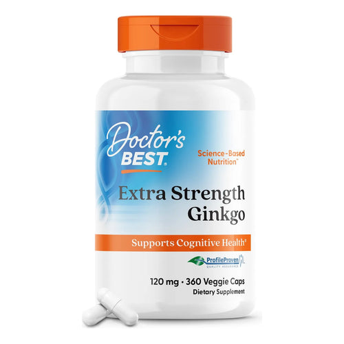 Ginkgo Biloba Fuerza Extra 120 Cápsulas Antioxidante Natural Vegano