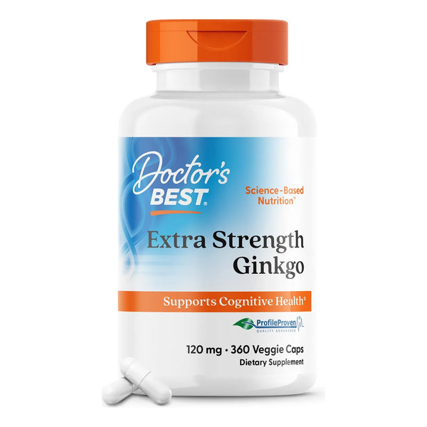 Ginkgo Biloba Fuerza Extra 120 Cápsulas Antioxidante Natural Vegano