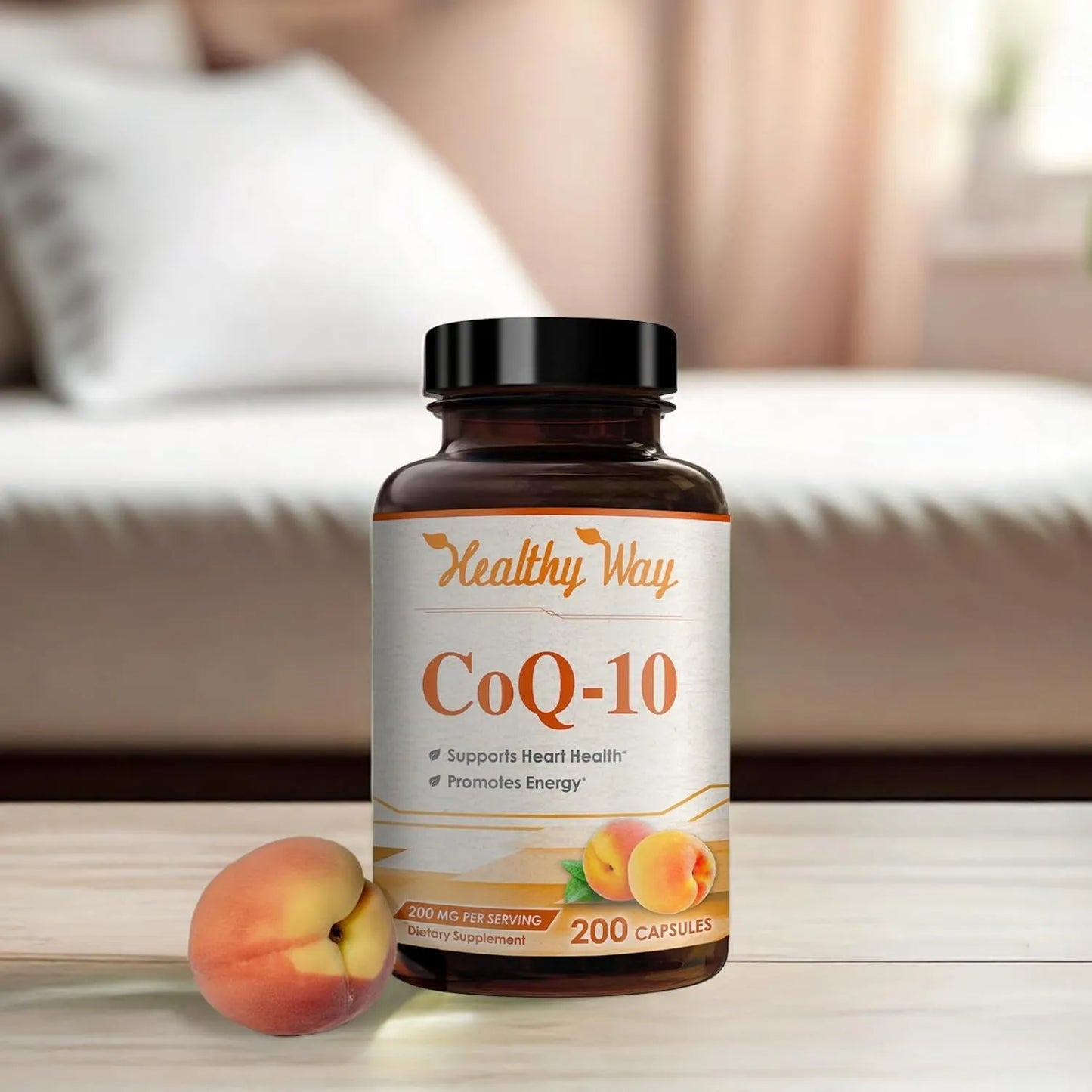 Coenzima Q10 200 Mg Capsulas Energia Y Salud Cardiovascular Suplemento Antioxidante
