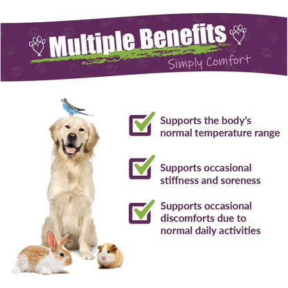 Petizol Comfort Natural Suplemento Herbal Para Mascotas Alivia Molestias Y Rigidez
