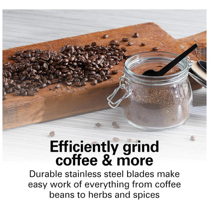 Molinillo De Café Eléctrico Hamilton Beach Ajustable 14 Tazas Acero Inoxidable