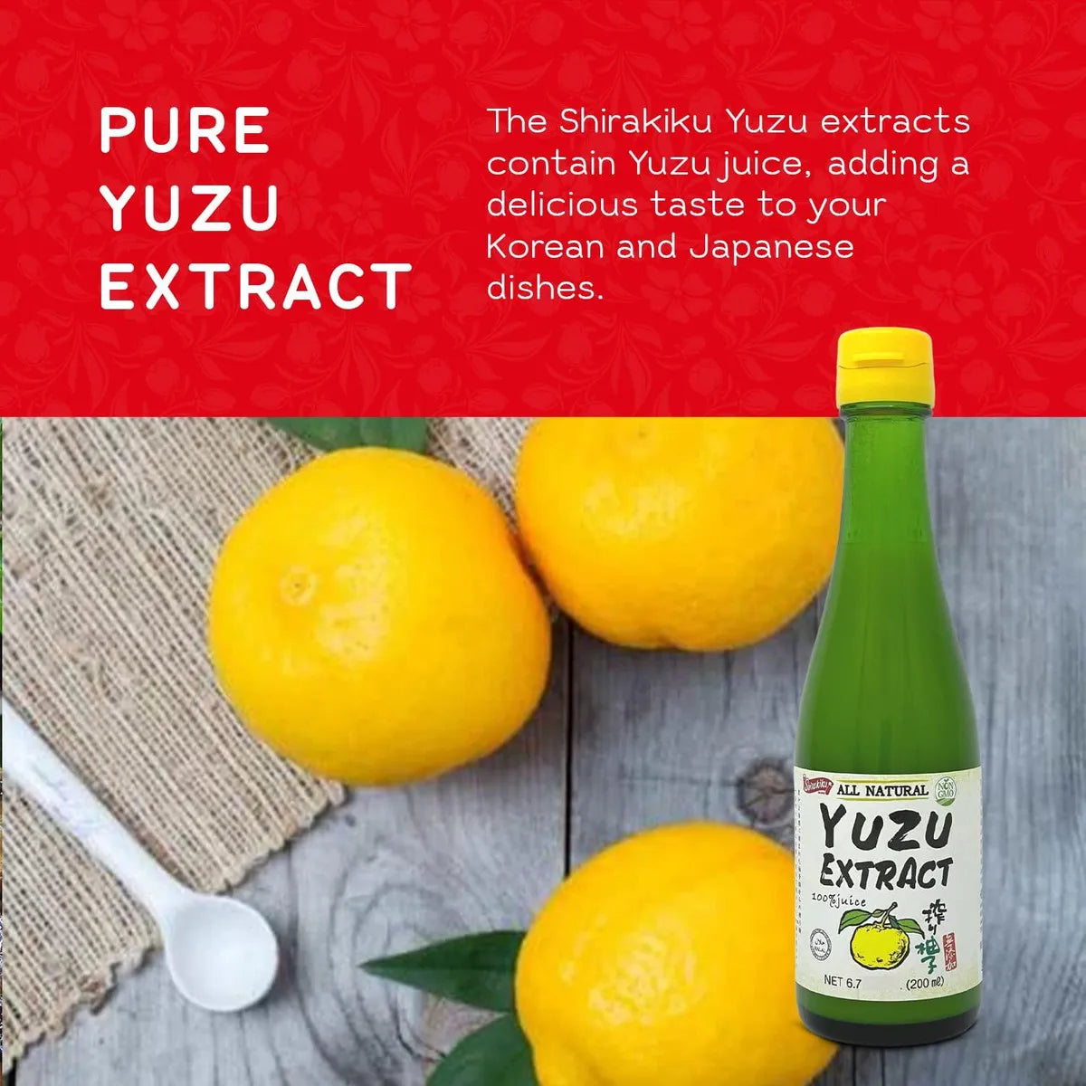 Extracto Puro De Yuzu Japonés 200 Ml Ideal Para Repostería Y Bebidas