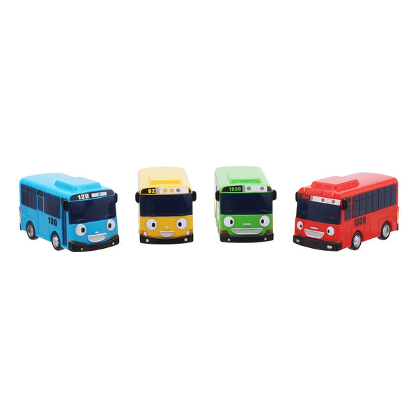 Juego De Juguetes Mini Tayo Autobuses 4 Unid Diversion Portatil Para Ninos