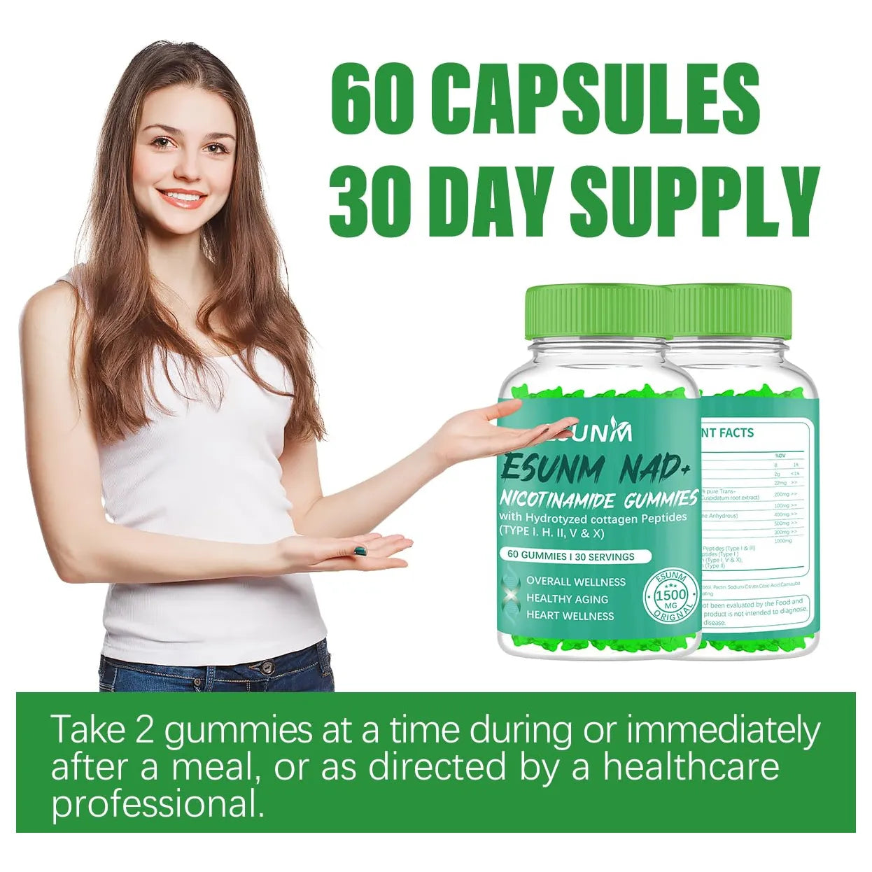 Gomitas Liposomales De Nicotinamida Con Resveratrol Energia Y Longevidad 60 Unidades