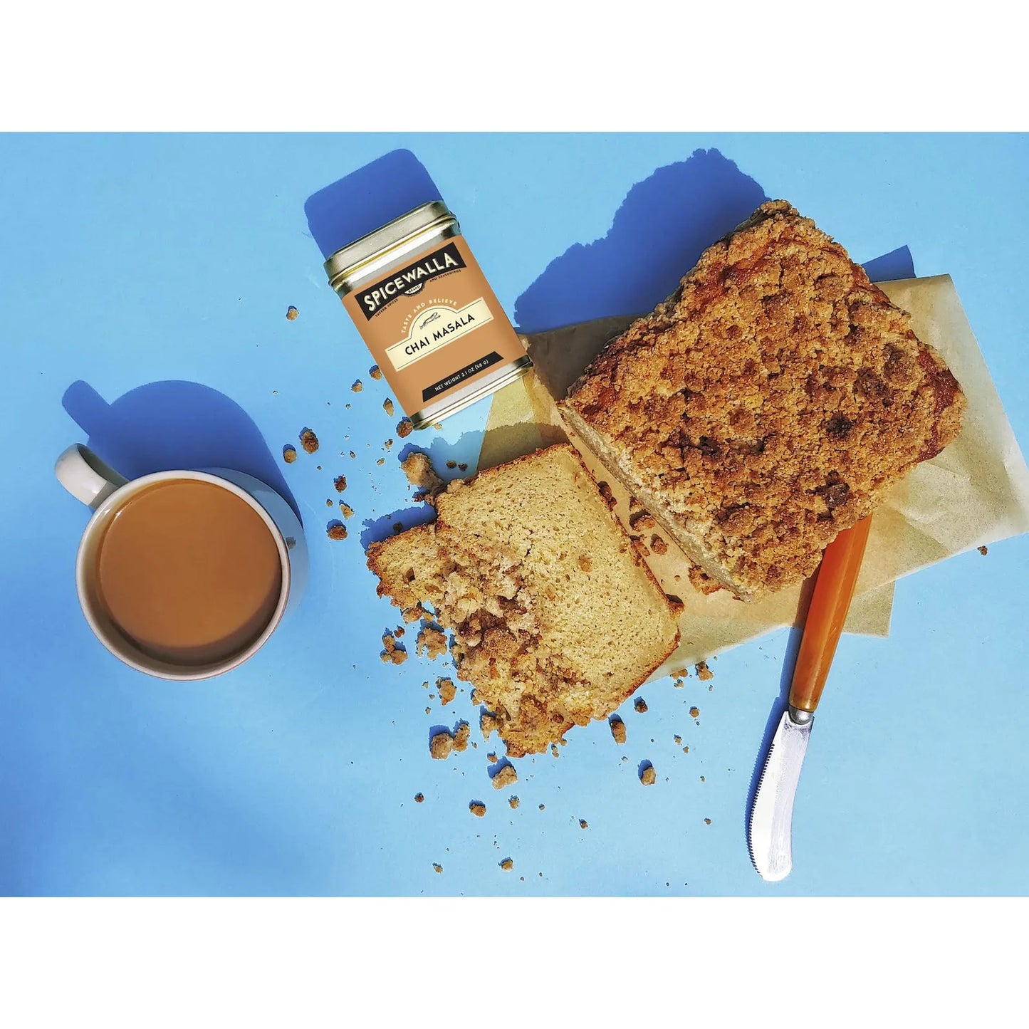 Masala Chai Spice 2.1 oz Polvo Para Té Latte Café Especias Naturales Sin Azúcar