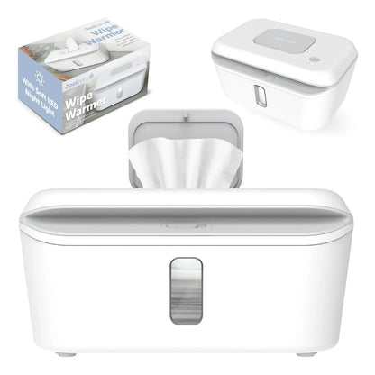 Calentador Y Dispensador De Toallitas Para Bebés Jool Con Luz LED Cambiante