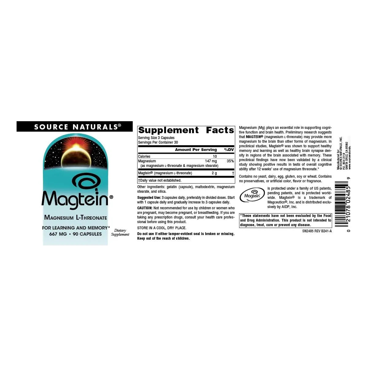 Magnesio L 1000 Mg Fuente Naturales Beneficios Para Salud Me