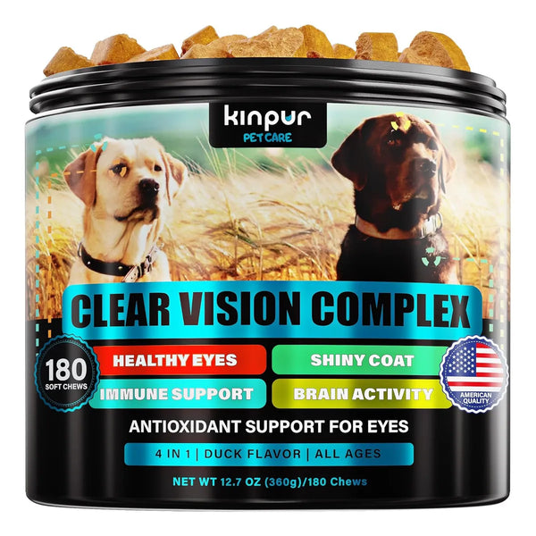 Suplemento Ocular Para Perros Vitaminas Vision 180 Tabletas Kinpur Pet Care