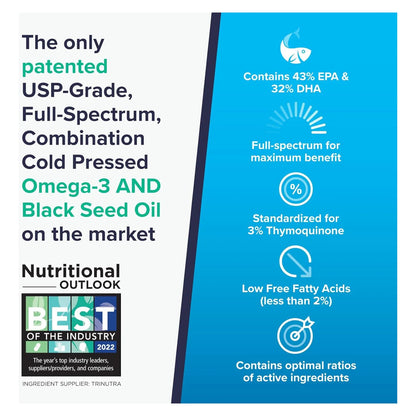 Aceite De Semilla Negra Y Omega 3 Suplemento Sinergico Para Salud Cardiovascular E Inmunologica