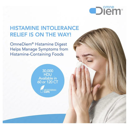 Enzima Neutralizante Histamina 30000 HDU 120 Cápsulas Alivio Intolerancia