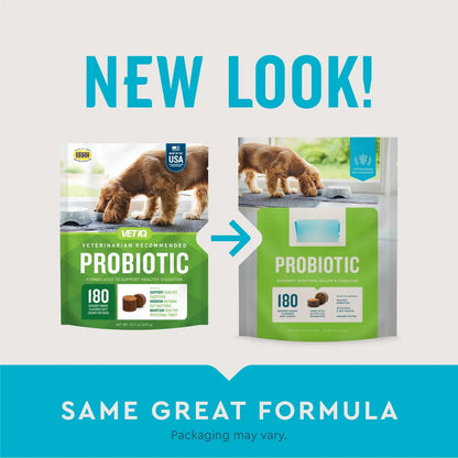 Probiótico Para Perros Soporte Digestivo Nutre Bacterias Intestinales 180 Masticables