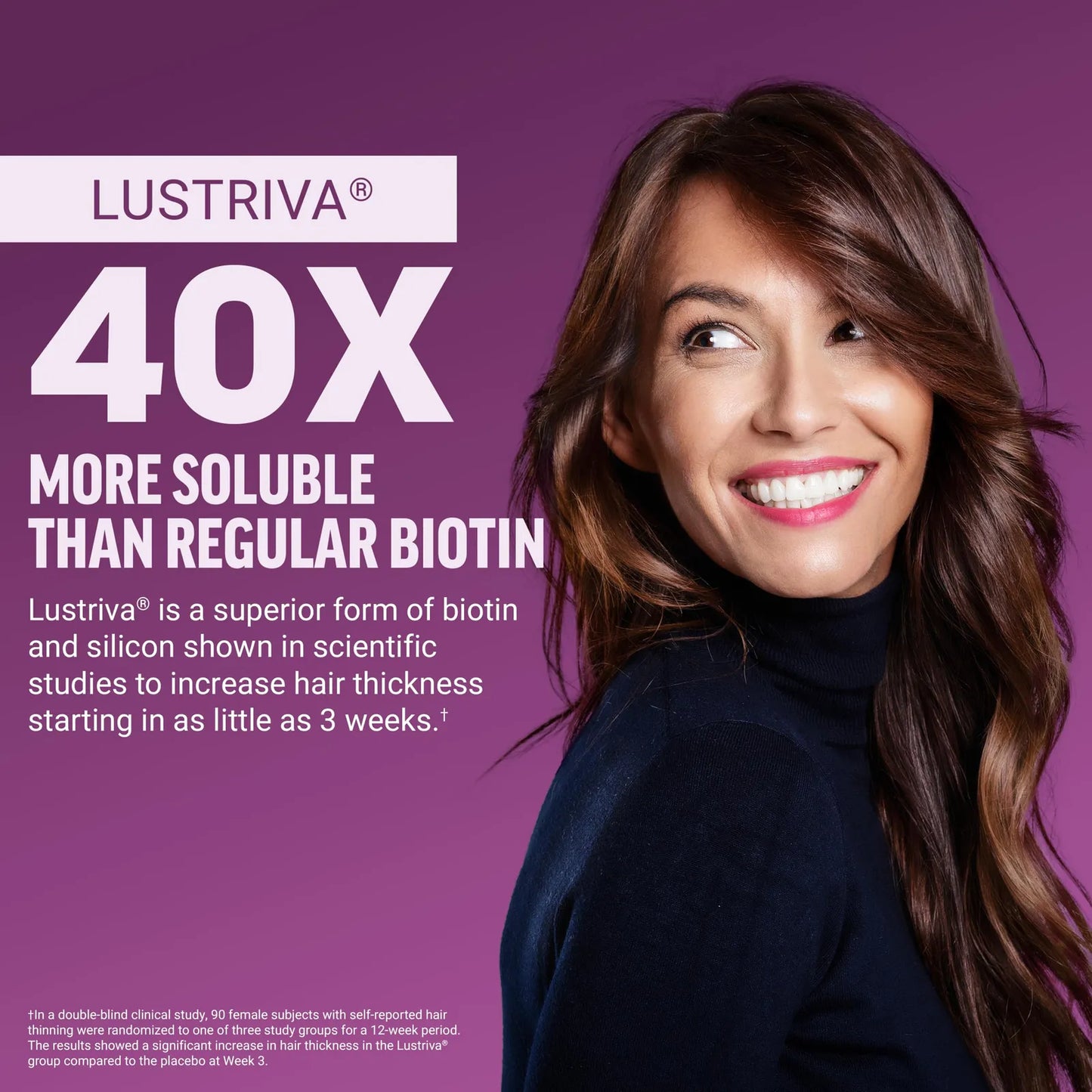 Acelerador De Crecimiento Cabello Masticables Suaves Lustriv Biotina Cabello Grueso Fuerte