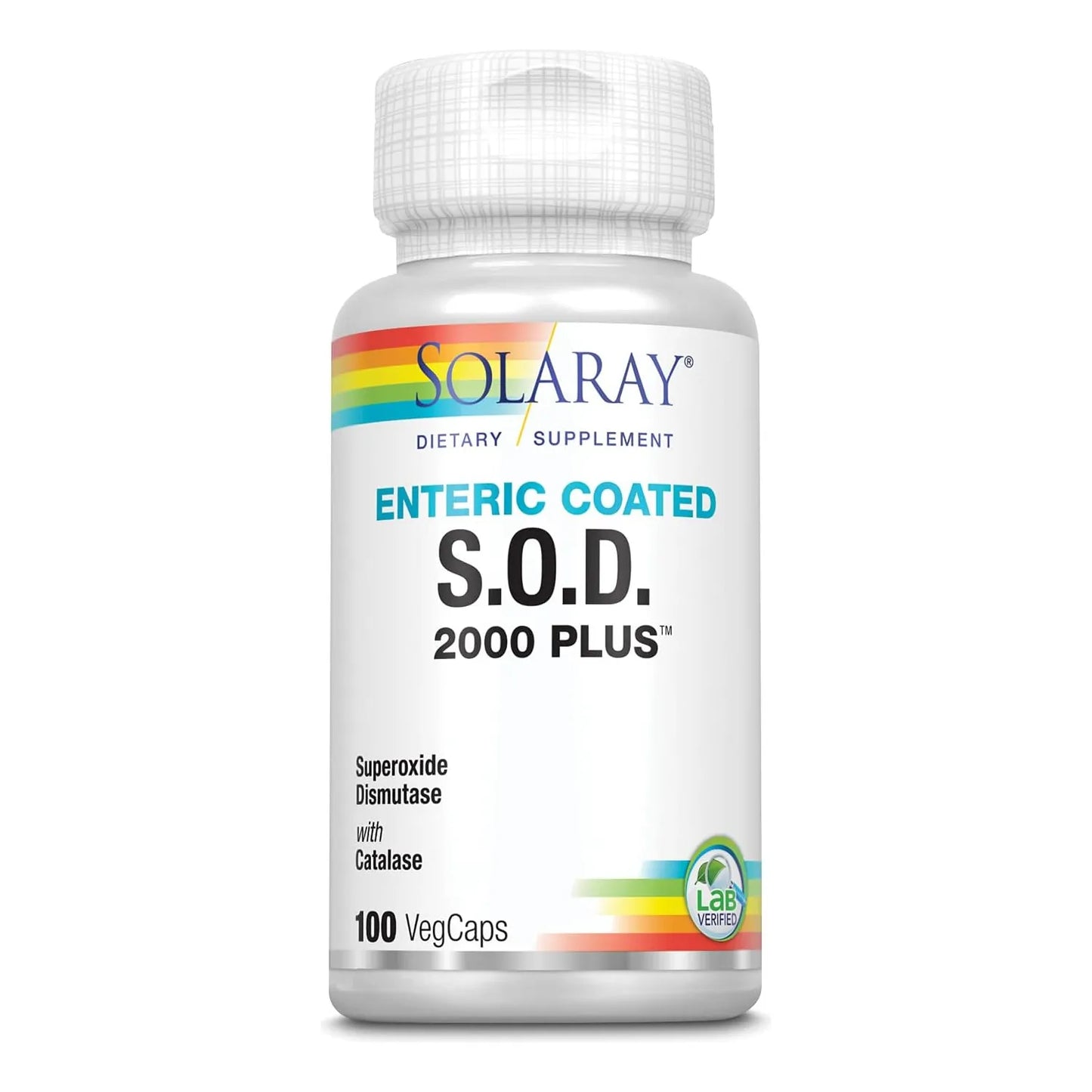 Capsulas Antioxidantes Solaray SOD 2000 Plus 400mg 100 Unidades Proteccion Celular