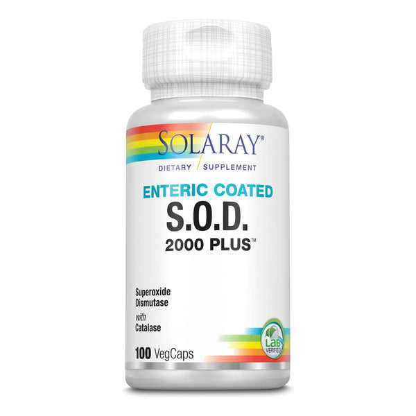 Capsulas Antioxidantes Solaray SOD 2000 Plus 400mg 100 Unidades Proteccion Celular