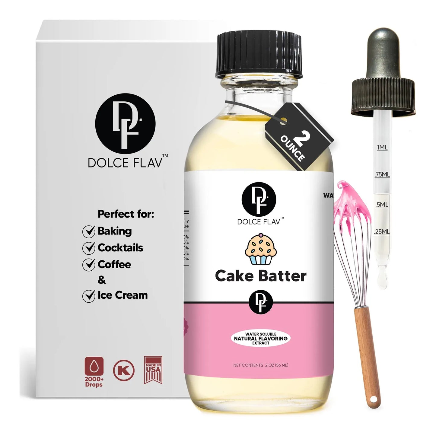 Extracto Natural De Masa Para Tartas 60 Ml Kosher Sin Azúcar Sabor Concentrado
