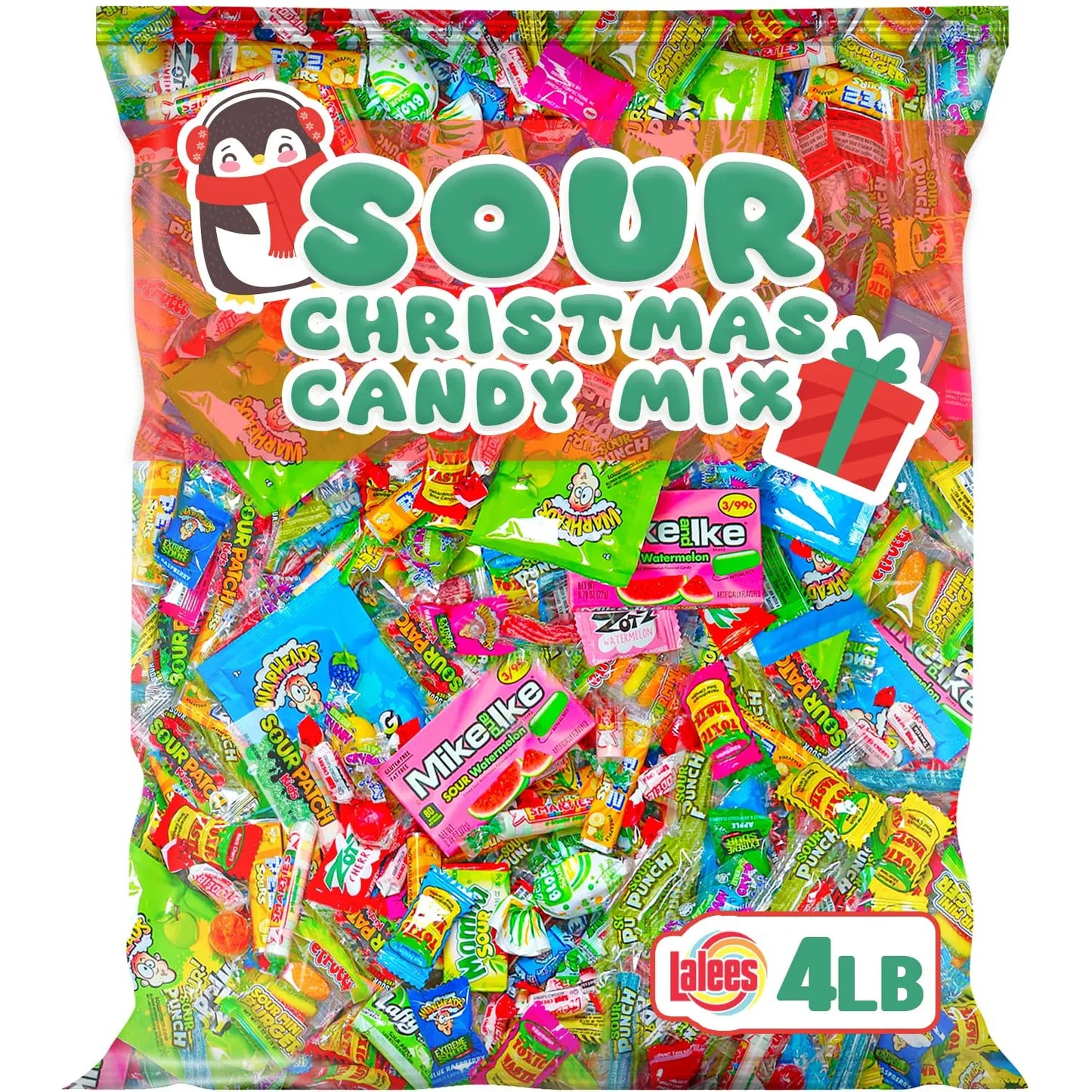 Dulces Ácidos Pack 4lbs Navideño Surtido Variado Para Fiestas Y Regalos