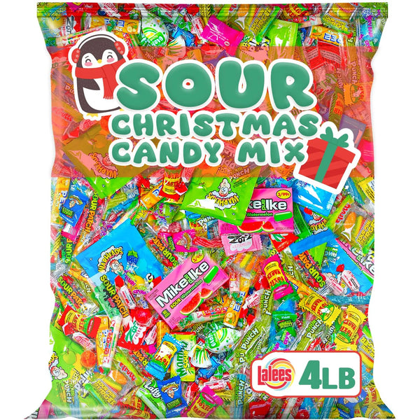 Dulces Ácidos Pack 4lbs Navideño Surtido Variado Para Fiestas Y Regalos
