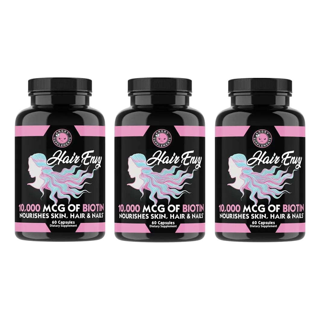 Hair Envy 10000 Mcg Biotina Queratina Suplemento Cabello Uñas Piel