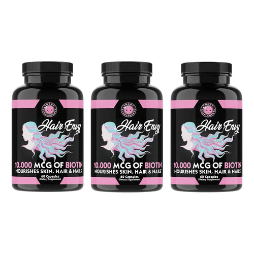 Hair Envy 10000 Mcg Biotina Queratina Suplemento Cabello Uñas Piel
