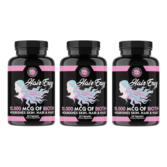 Hair Envy 10000 Mcg Biotina Queratina Suplemento Cabello Uñas Piel