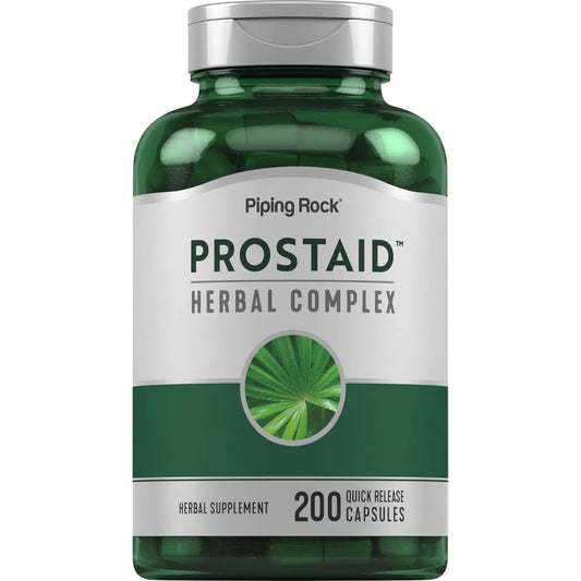 Complejo Herbario ProstAid 200 Capsulas Salud Prostática Piping Rock Sin OMG Sin Gluten