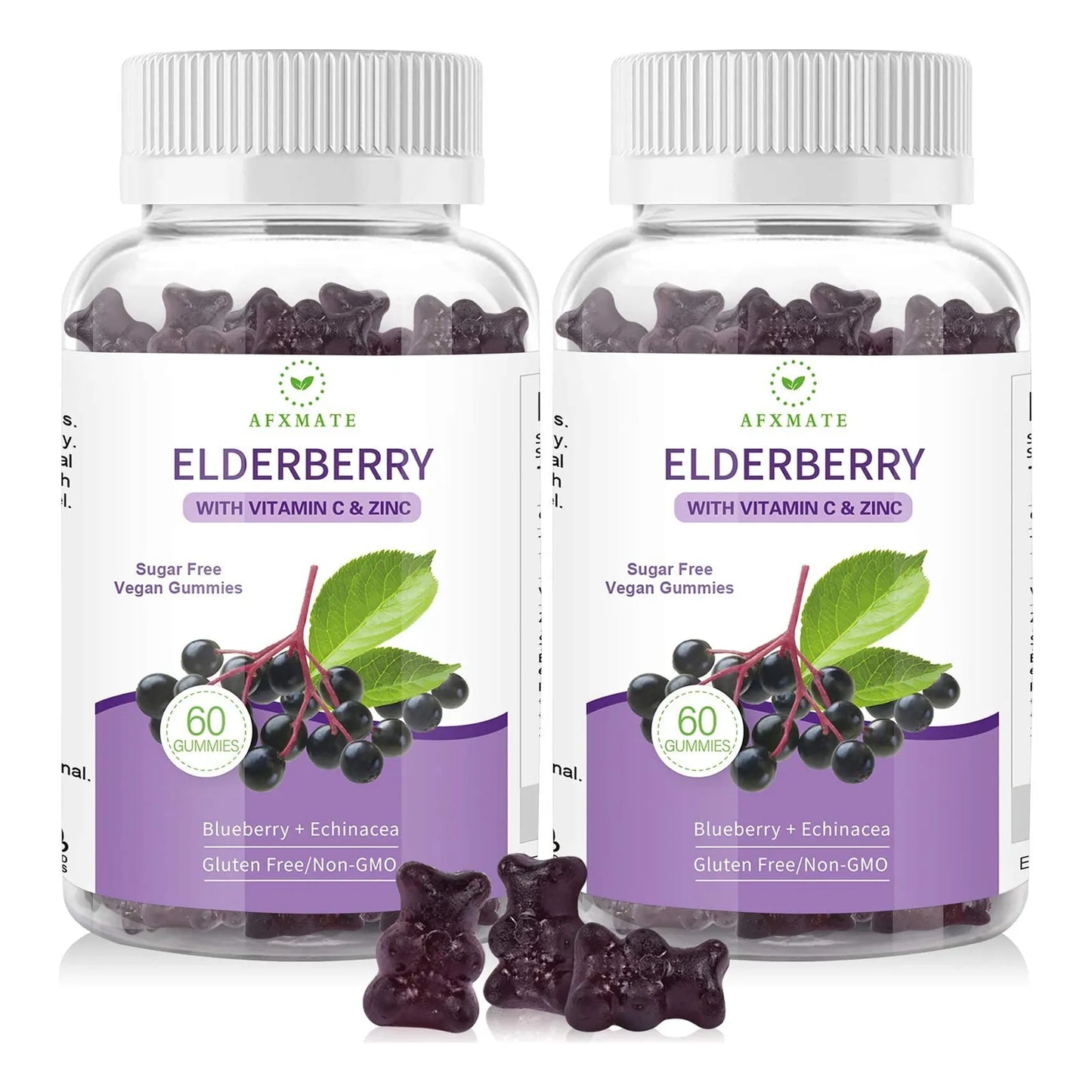 Gomitas De Sauco Negro Con Zinc Y Vitamina C 120 Unidades Pack X2