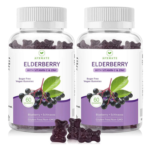 Gomitas De Sauco Negro Con Zinc Y Vitamina C 120 Unidades Pack X2