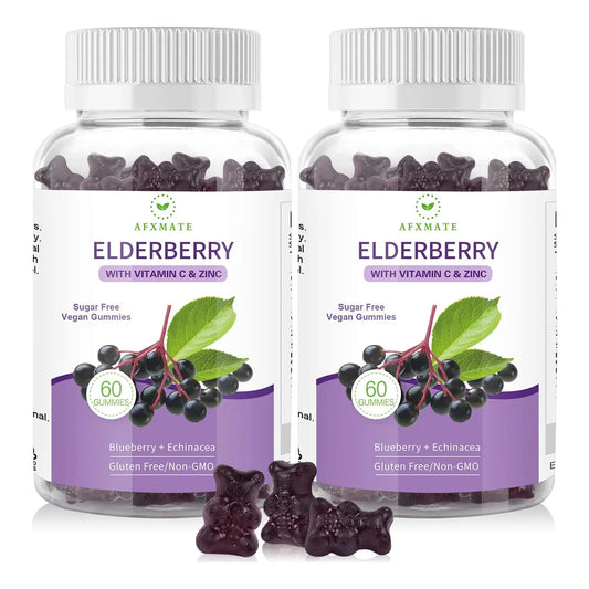 Gomitas De Sauco Negro Con Zinc Y Vitamina C 120 Unidades Pack X2
