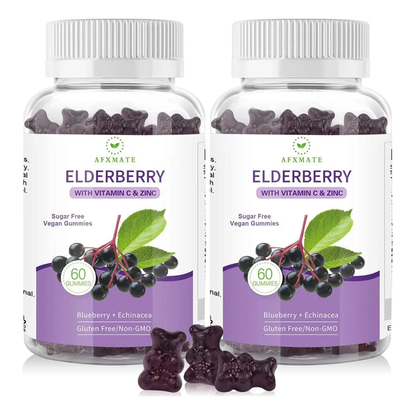 Gomitas De Sauco Negro Con Zinc Y Vitamina C 120 Unidades Pack X2