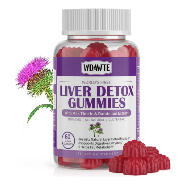 Gomitas Desintoxicación Y Reparación Hígado Cardo Mariano 1500 Mg