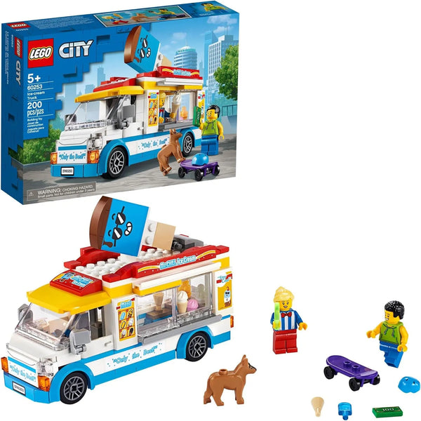 Camion De Helados Lego City 60253 Con Minifiguras Y Perro Juguete De Construccion