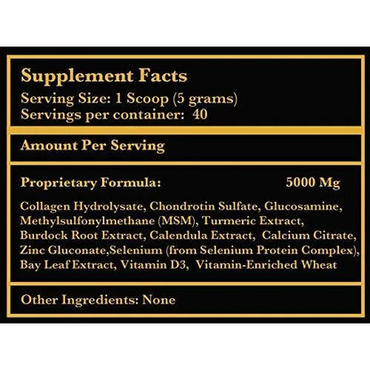 Suplemento Articular Para Perros Y Gatos Con Condroitina Cúrcuma Glucosamina MSM