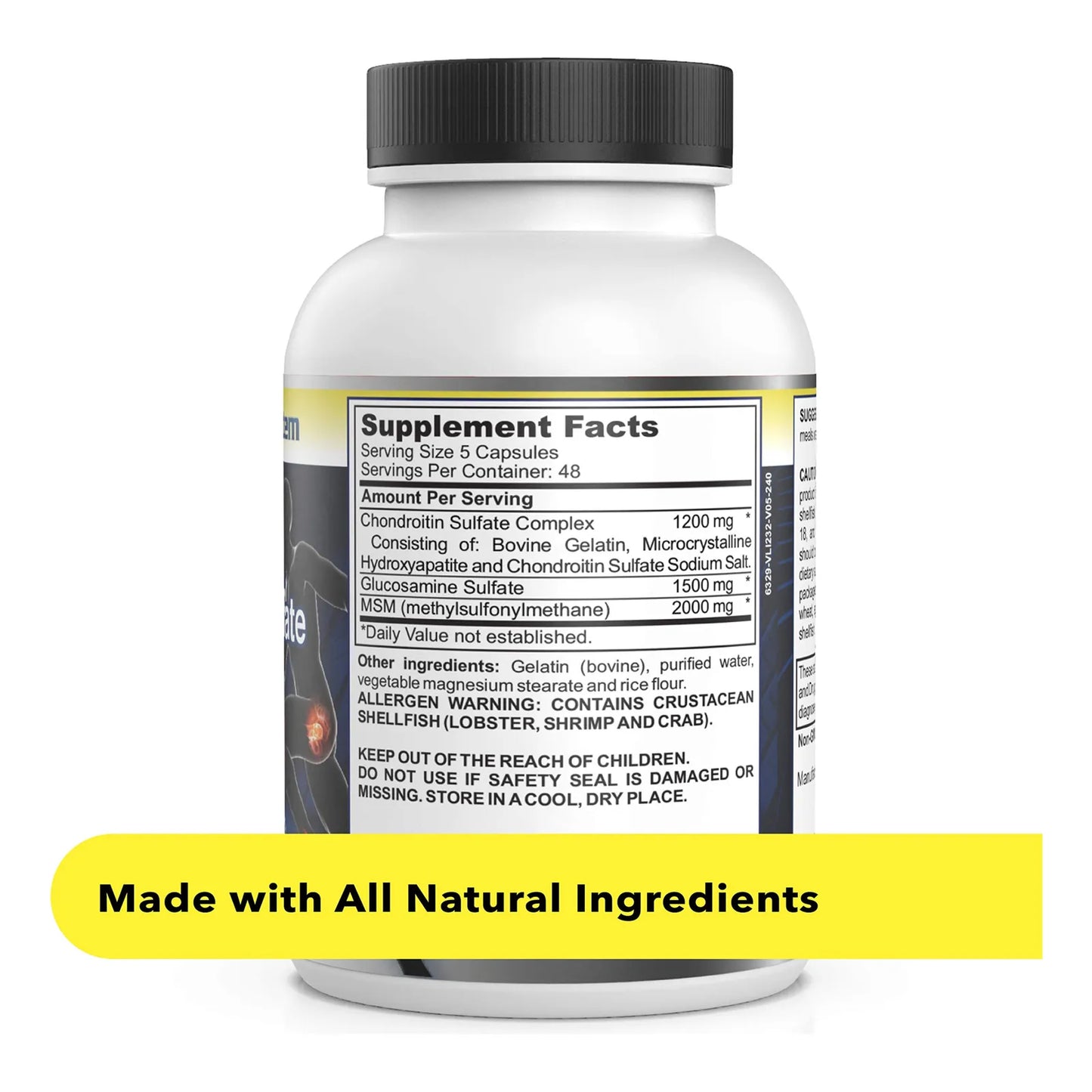 Healthy Joints System Glucosamina Condroitina MSM Suplemento Articulaciones 240 Tabletas