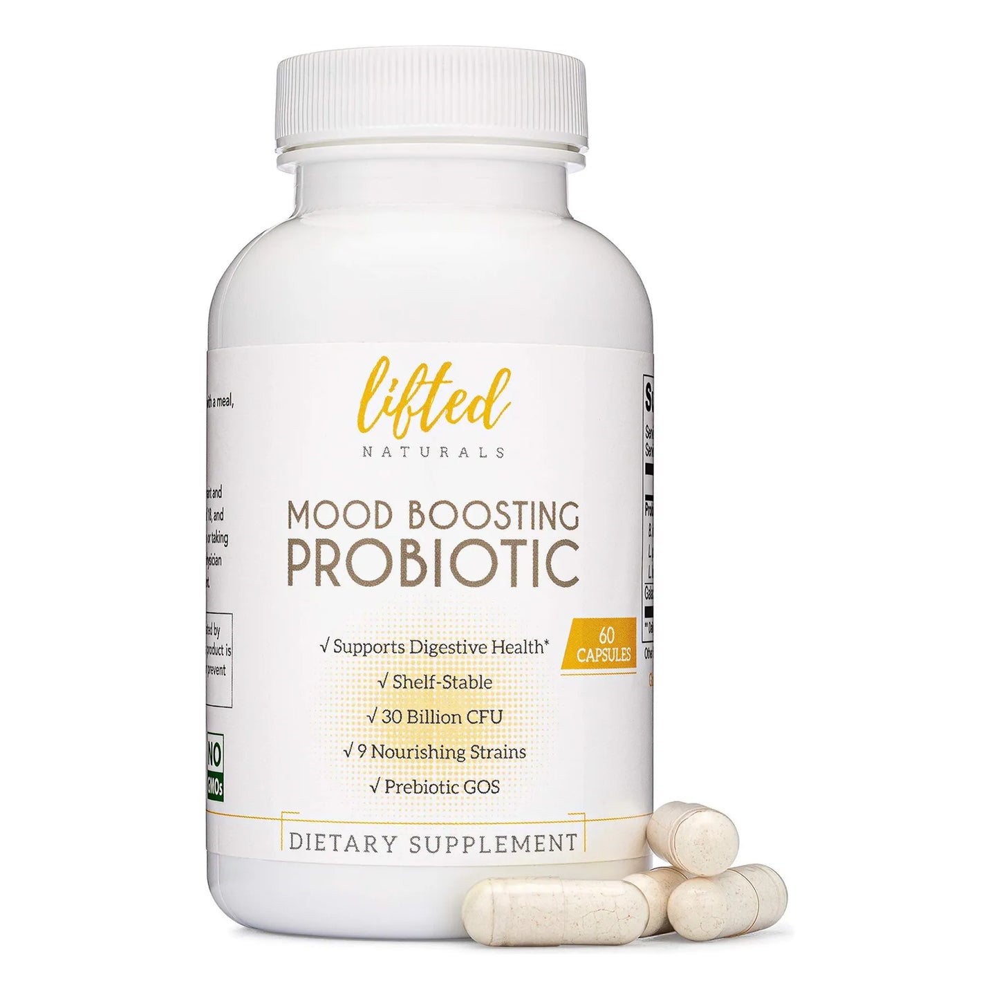 Probiótico 30 Mil Millones UFC Con Prebióticos Salud Digestiva y Estado de Ánimo Vegano