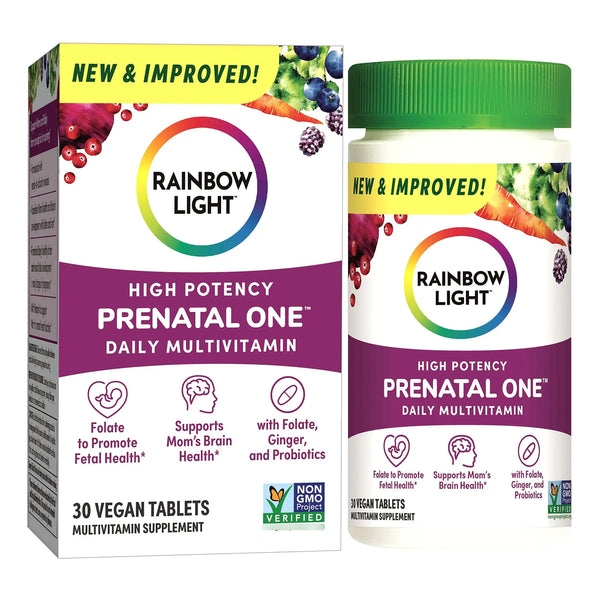 Multivitamínico Prenatal One Alta Potencia Con Vitamina C Vegano 30 Unidades