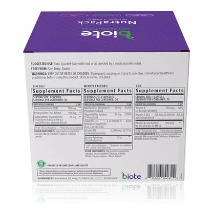 Nutraceuticals NutraPack Equilibrio Hormonal Vitalidad 30 Paquetes Diarios