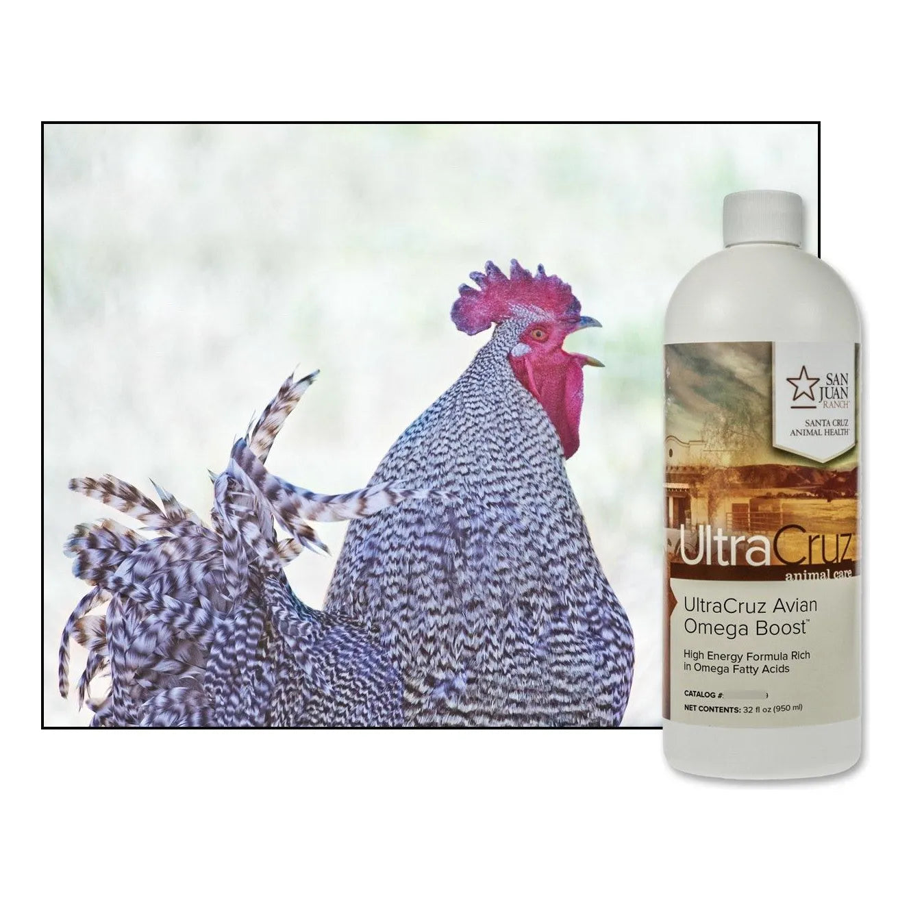 Suplemento Omega Boost Para Aves De Corral 946 Ml Enriquecido Con Ácidos Grasos Y Vitamina E