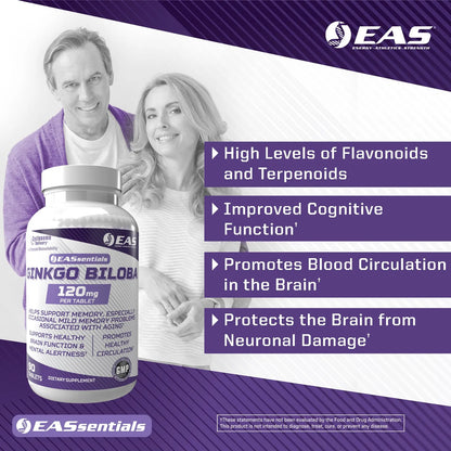 Ginkgo Biloba 120mg Mejora Memoria Concentracion Tecnologia Cyclosome 90 Tabletas
