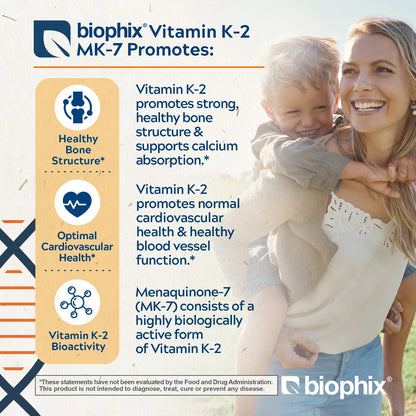 Vitamina K2 MK7 300mcg 120 Cápsulas Veganas Salud Ósea Y Cardiovascular