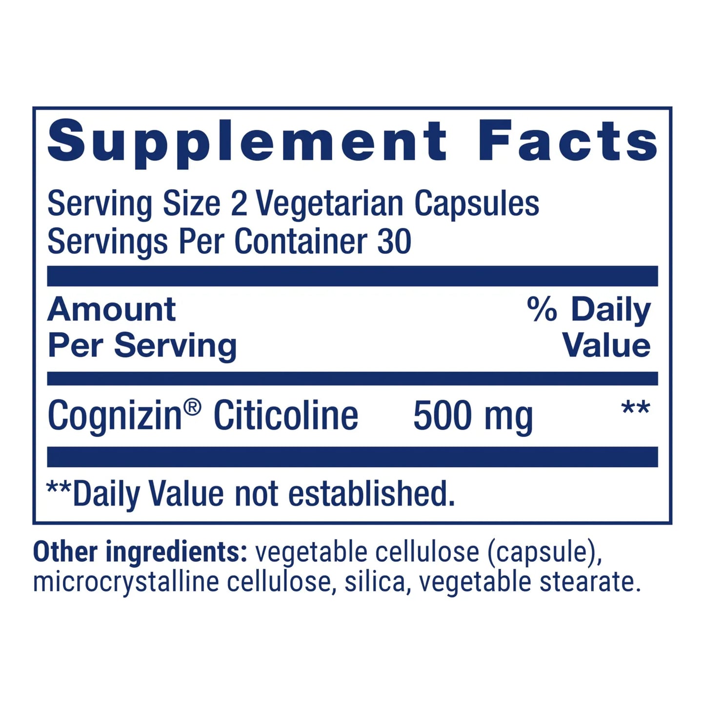 Citicolina CDP Colina Suplemento Para Memoria Enfoque Y Salud Cerebral 60 Cápsulas