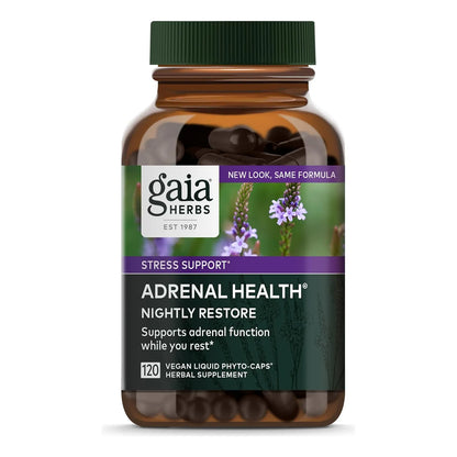 Suplemento Nocturno Restaurador Adrenal 30 Cápsulas Hierbas Naturales