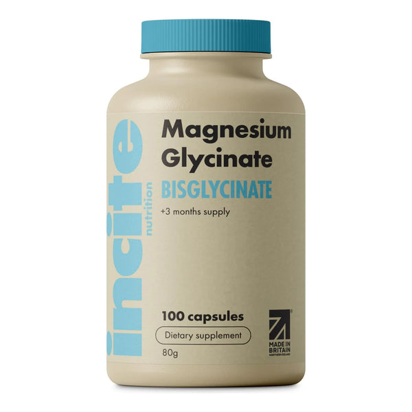 Glicinato De Magnesio 500 Mg 100 Capsulas Vegano Sin Gluten Alta Absorcion