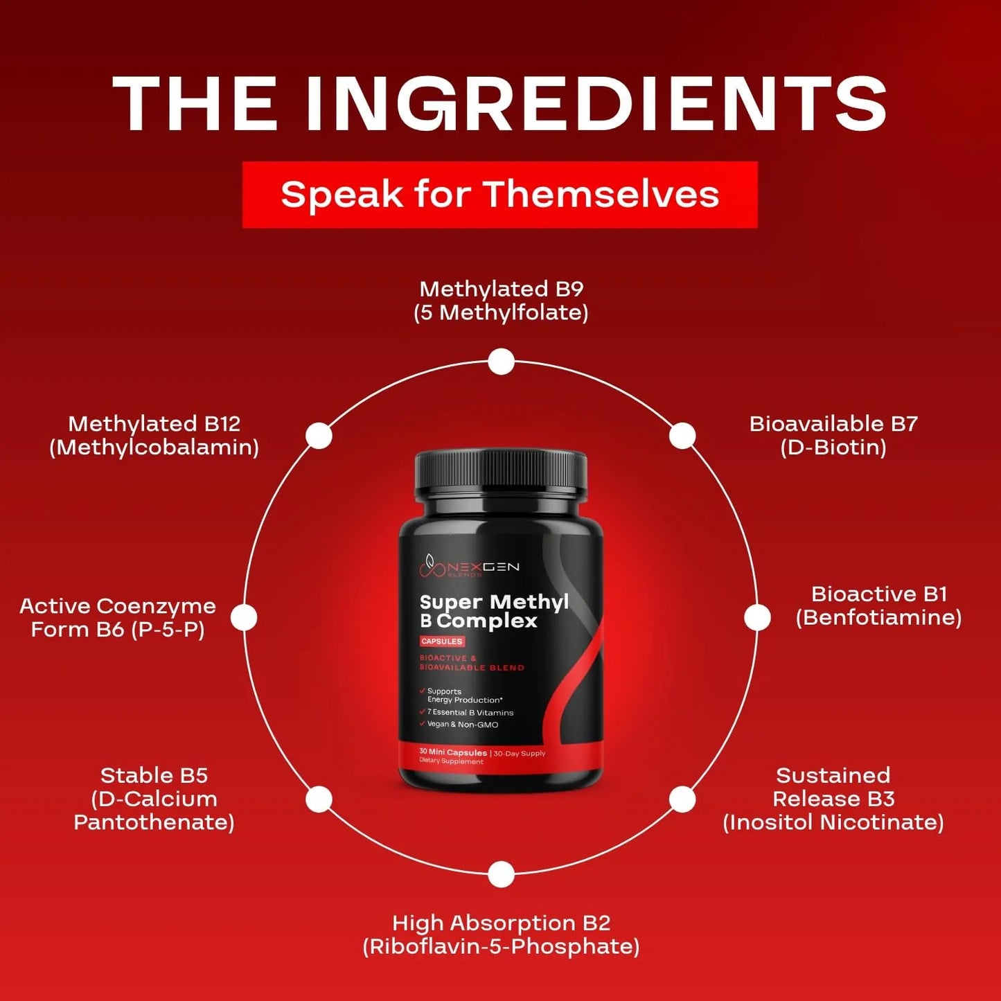 Complejo B Metilado Bioactivo Con Folato 5 Mthf Y Metilcobalamina Suplemento Vitaminico Energia Cerebral Y Cardiovascular