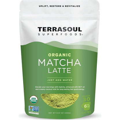 Té Matcha Orgánico Premium 240g Energía Natural Sin Lácteos Vegano