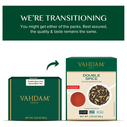 Té Masala Chai Doble Especia 100 Tazas 200 G Fuerte Picante Vahdam
